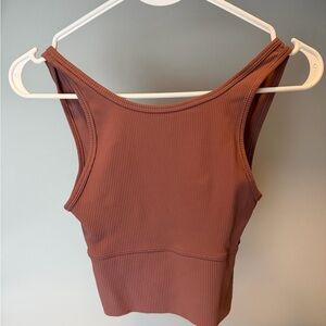 lululemon athletica Power Pivot Ribbed Tank Top - Spiced Chai